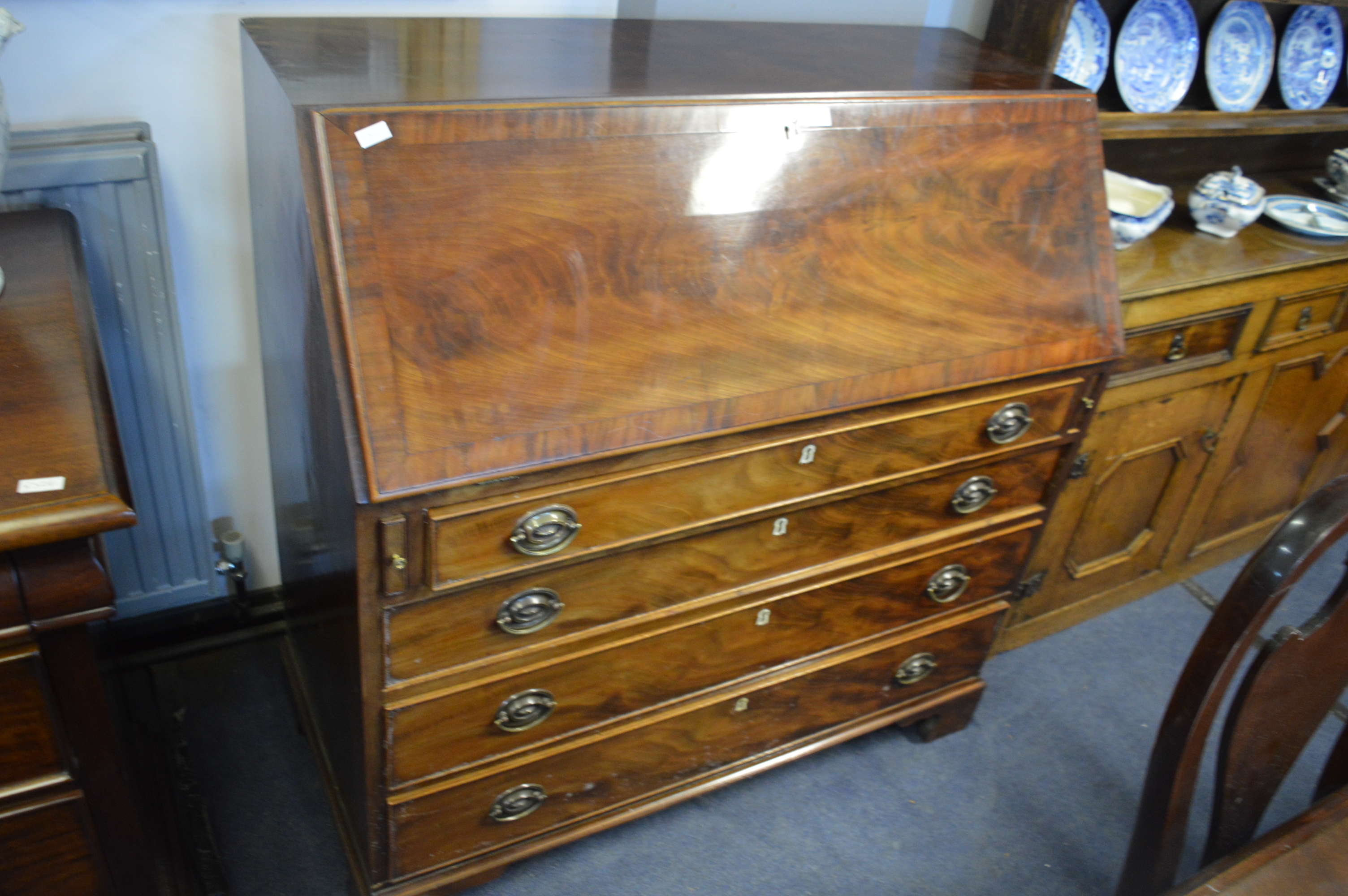 18th Century Walnut Bureau - Image 3 of 6