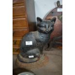 Victorian Cat Cast Iron Door Stop