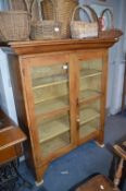 Victorian Glazed Pine Bookcase