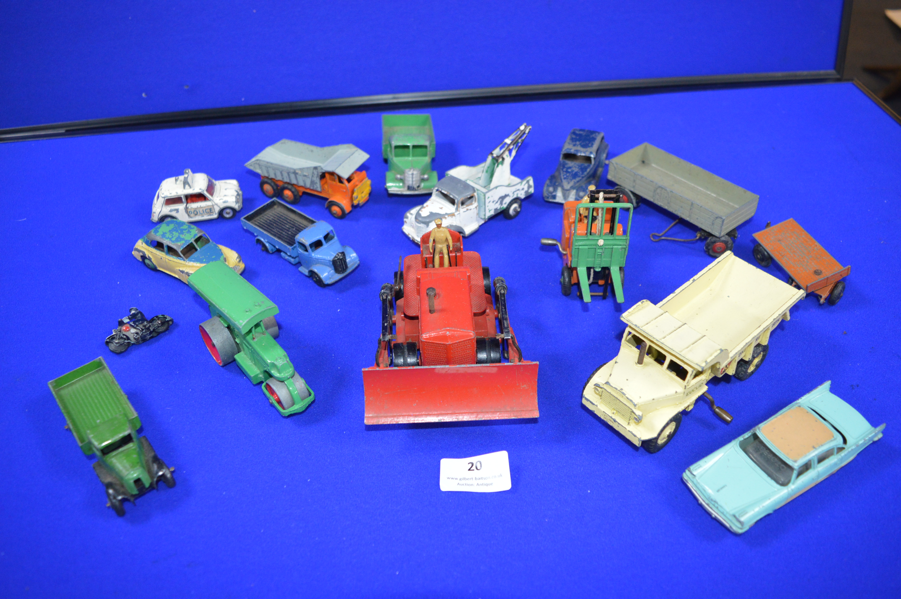 Dinky Bulldozer, Forklift Truck, Steam Roller, etc.