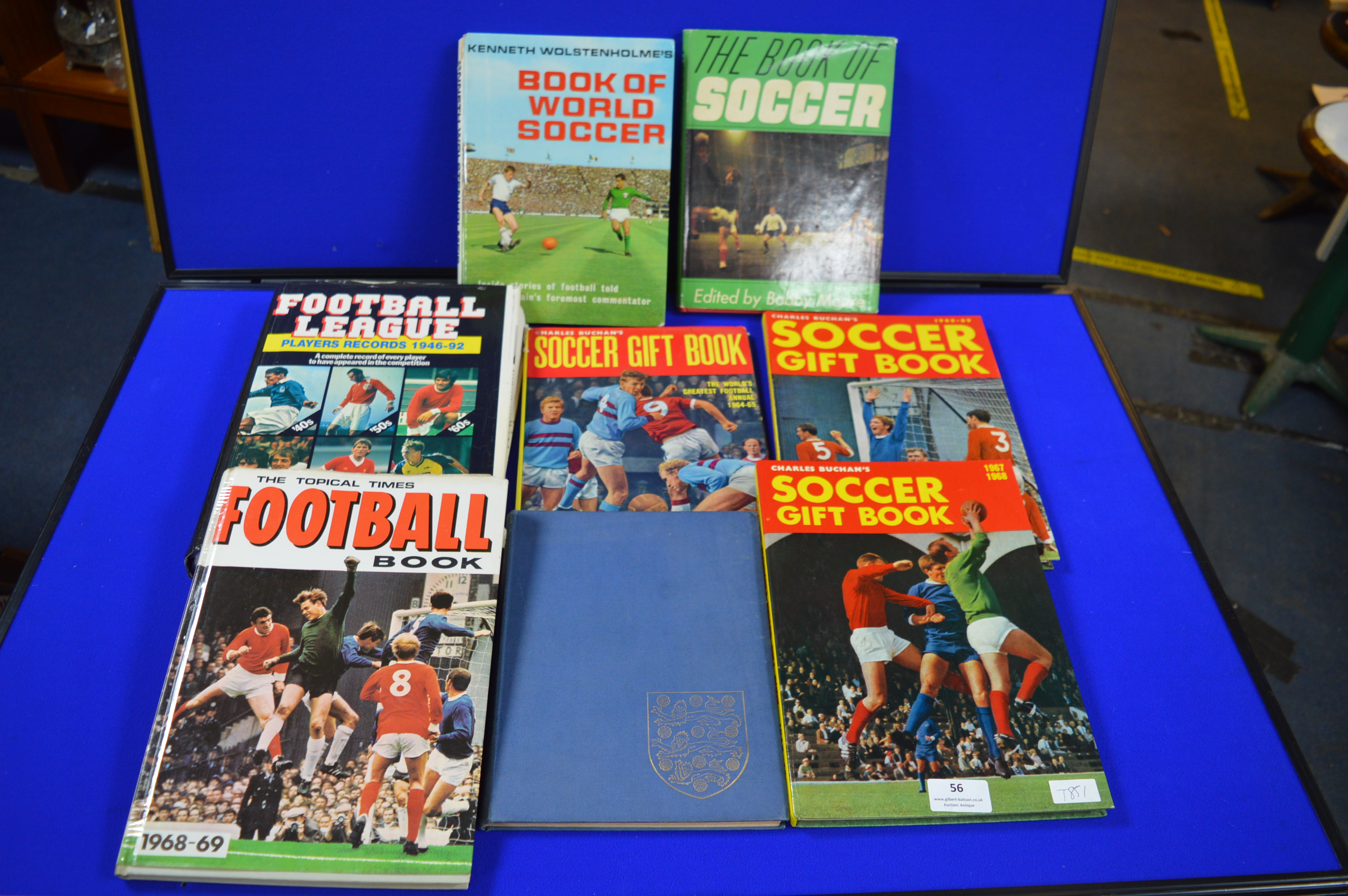 Eight Vintage Soccer Books and Annuals