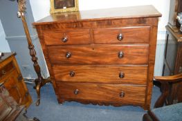 18th Century Mahogany Two over Three Chest