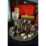 Vintage Alcoholic Miniature, Bell Whiskey Bottle, Brewery Trays, etc.