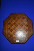 Marquetry Inlaid Hexagonal Chessboard