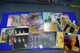 Vintage LP Records Including The Beatles, Beach Boys, etc.