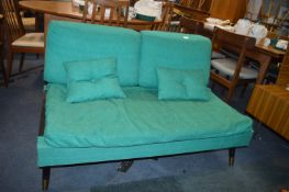 Retro Furpro Settee with Green Upholstery