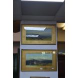 Pair of Gilt Framed Watercolour Landscapes by Alex Pocock circa 1900