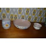 Poole Pottery Dish, Fruit Bowl and Vase