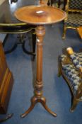 Edwardian Mahogany Plant Stand on Tripod Base