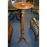 Edwardian Mahogany Plant Stand on Tripod Base