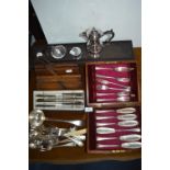 Cutlery Canteen, Wooden Planes, Plated Ware, etc.