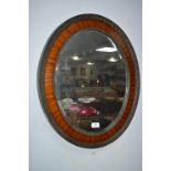 Beveled Edge Oval Wall Mirror