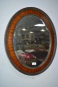 Beveled Edge Oval Wall Mirror