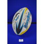 Signed Sondico Rugby Ball