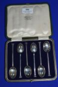 Set of Six Hallmarked Sterling Silver Teaspoons