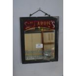 Small Shop Advertising Mirror for S.H. Harris Polishing Paste