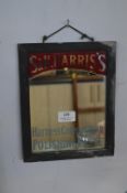 Small Shop Advertising Mirror for S.H. Harris Polishing Paste