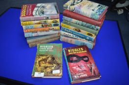 Eighteen Biggles Books by Captain W.E. Johns
