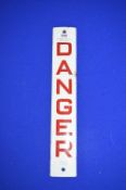 Small Enamel Danger Sign