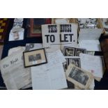 Hull Ephemera; Newspapers and Auction Receipts