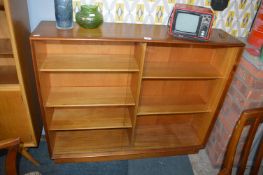 Retro Teak Glazed Front Bookcase