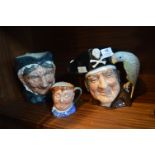 Royal Doulton Character Jugs - Long John Silver with Parrot, etc.