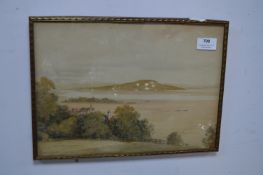 Gilt Framed Watercolour Landscape by George Sykes