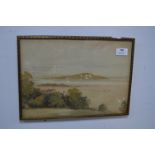 Gilt Framed Watercolour Landscape by George Sykes