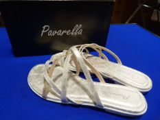 *Pavarella Size: 6 Silver & Pink Shoes