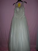 *Christine Dando Size: 14 Ivory Wedding Dress