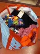 *Large Bag of Handmade Woolen; Gloves, Hats, Scarv
