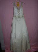 *Christine Dando Size: 12 Natural Wedding Dress