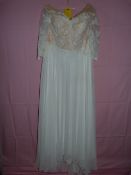 *Ivory & Nude Full Length Dress