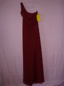 *Thread Size: 8 Burgundy Single Strap Dress