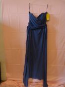 *Social Size: 14 Sailor Blue Bridesmaid Dress