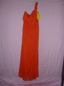 *Alfred Sung Size: 10 Tangerine Single Strap Dress