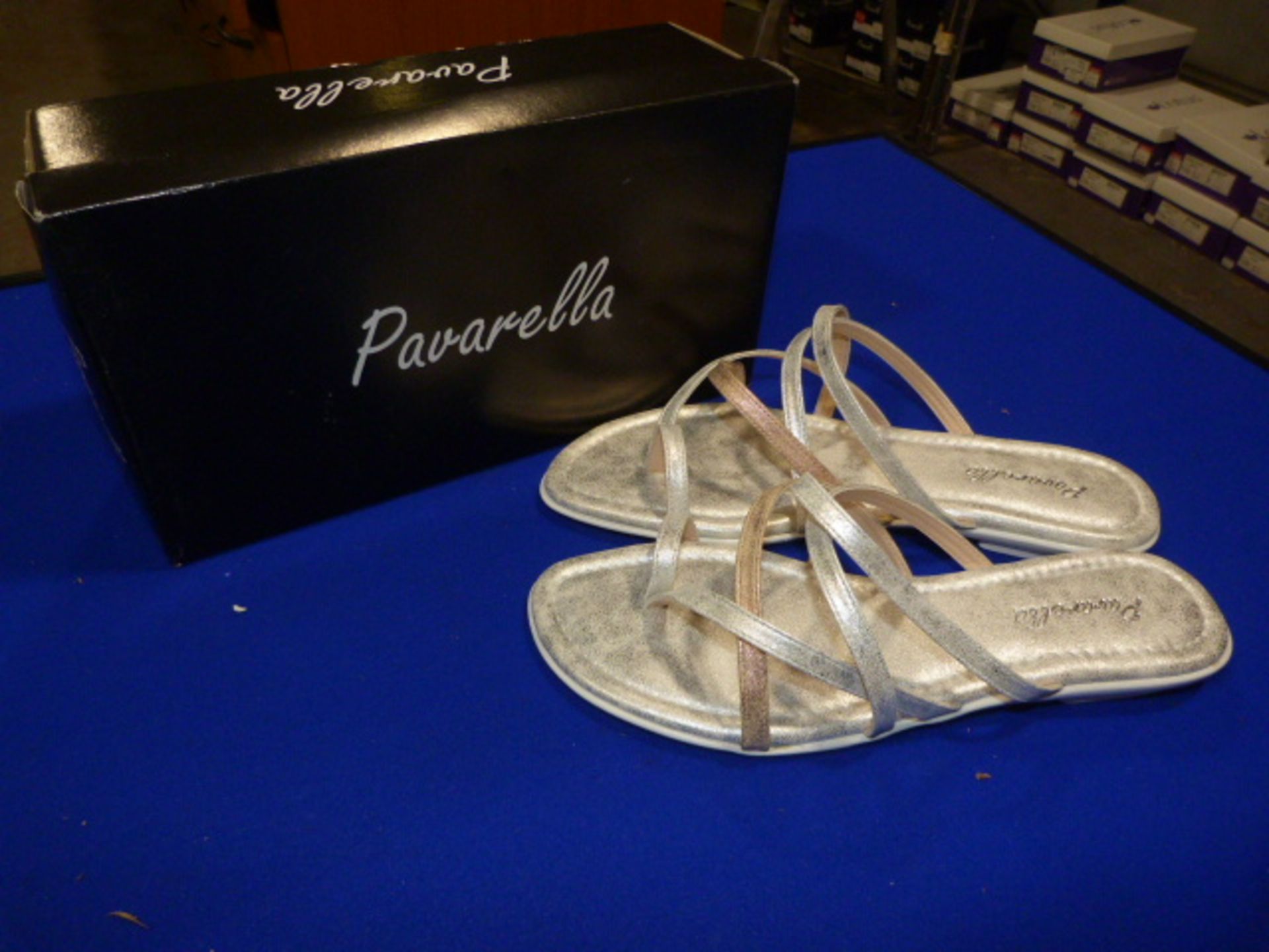*Pavarella Size: 3 Silver/Pink Shoes