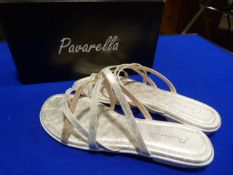 *Pavarella Size: 8 Silver & Pink Shoes