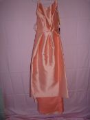 *Alfred Sung Size: 6 Apricot Full Length Dress