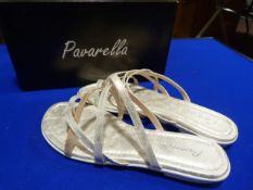 *Pavarella Size: 7 Silver & Pink Shoes