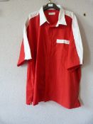 Custom Fit Size: 3XL White & Red Shirt