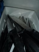 * black handled chefs knives - 15+