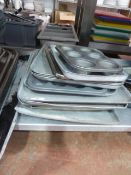 * selection of various sized baking/oven trays - approx 15