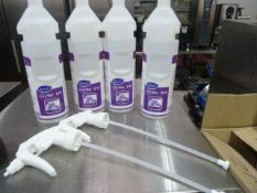 * 4 x D10 sanitizer bottles with 2 trigger sprays