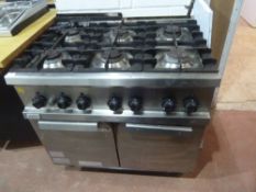 * 6 burner gas 2 door oven