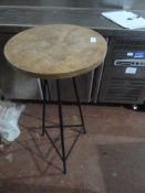 * small modern round tall table