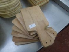 * small paddle chopping boards x 7