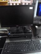 * HP computer with screen, mouse and keyboard