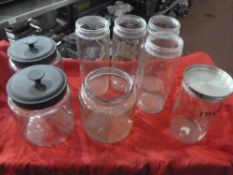 * 8 x glass jars