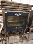 *Unox Cheftop combi oven model XVC304 - model comes with built in extractor and stand which includes